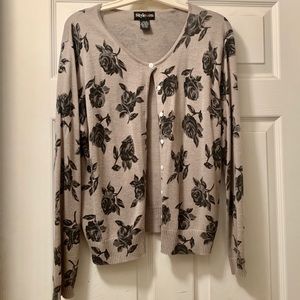 Roses Cardigan Button-Down